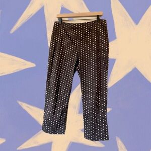 Vintage Brown Polka Dot Capri Pants